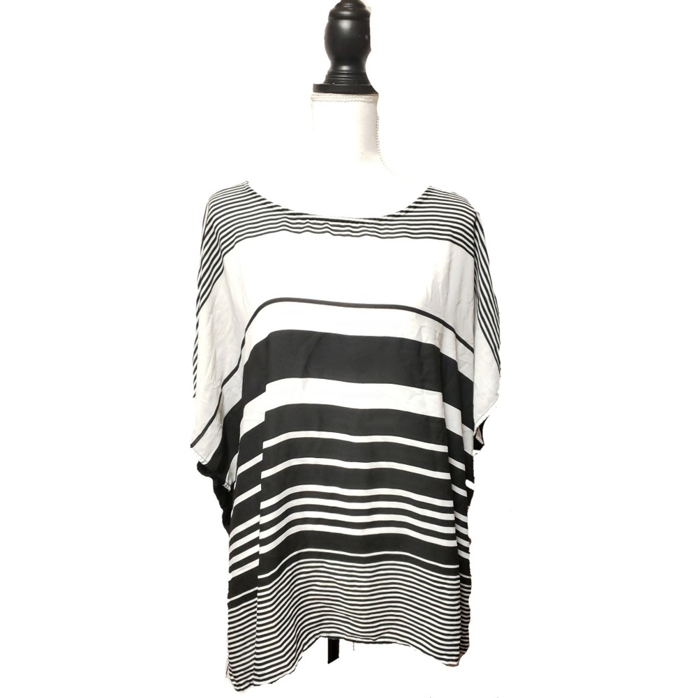 Lane Bryant Women's Blouse Striped Top Sz 18/20